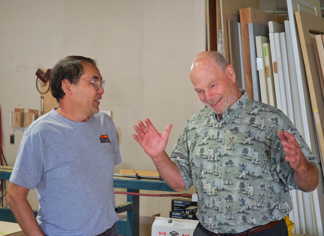 Gunther's in-house woodworking operations